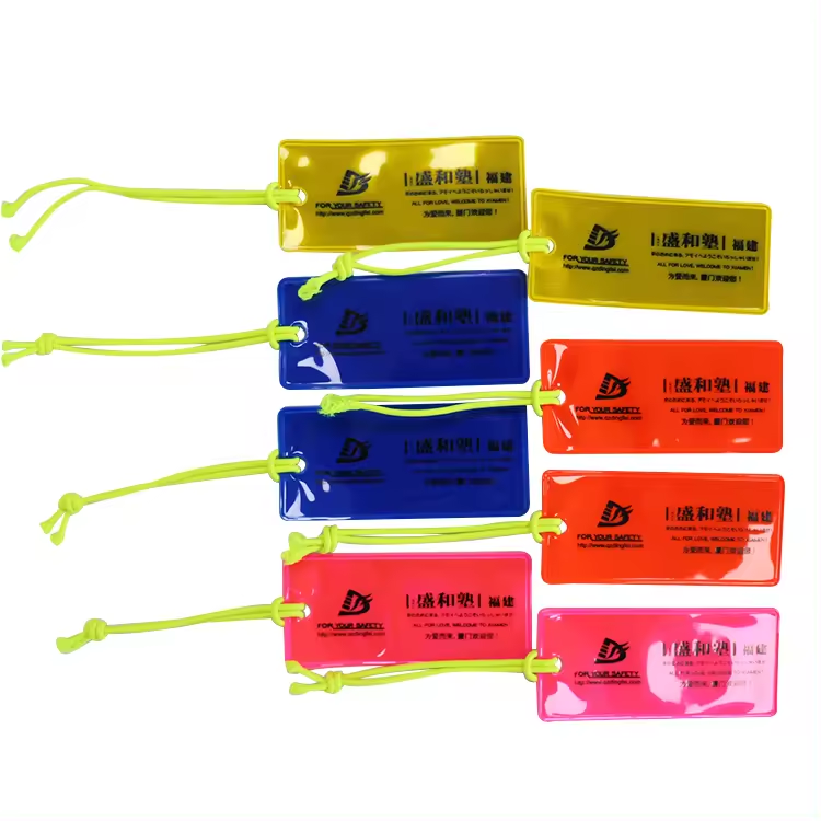 PVC Reflective Luggage Tags - 